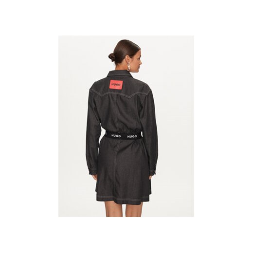 Hugo Sukienka jeansowa Karinne-1 50496059 Czarny Regular Fit 32 MODIVO