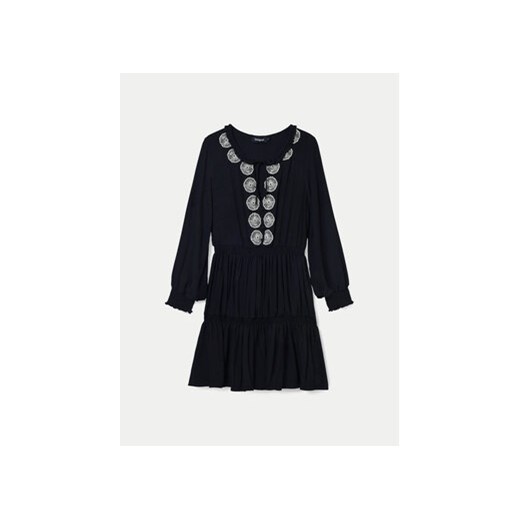 Desigual Sukienka codzienna Jacksonville 24WWVW64 Czarny Regular Fit Desigual S MODIVO