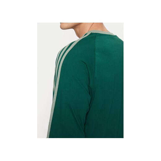 adidas Longsleeve adicolor Classics 3-Stripes JD0540 Zielony Slim Fit S MODIVO