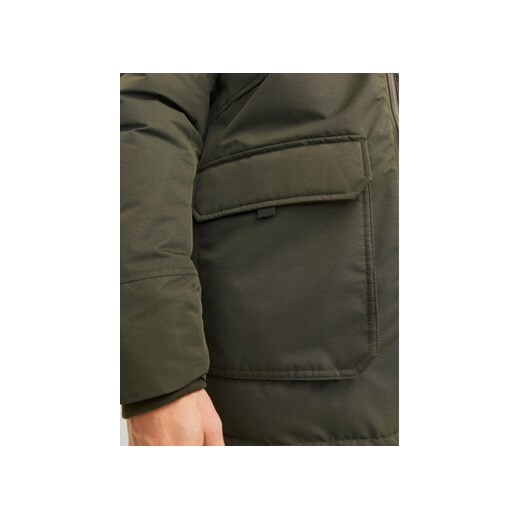 Jack&Jones Parka Construct 12258406 Zielony Regular Fit M MODIVO