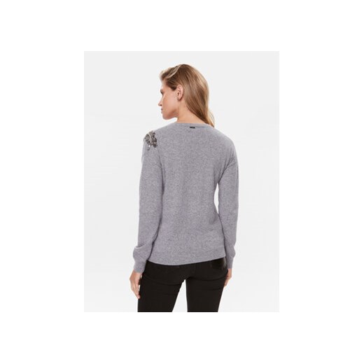 Liu Jo Sweter MF3013 MS14G Szary Regular Fit Liu Jo M MODIVO