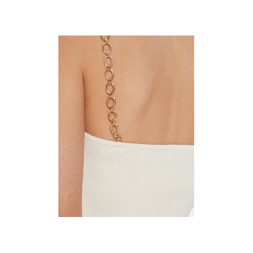 Morgan Top 241-MUSTO Écru Slim Fit Morgan M MODIVO