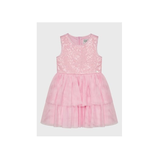 Guess Sukienka elegancka A3RK26 KBL10 Różowy Regular Fit Guess 3_6M MODIVO