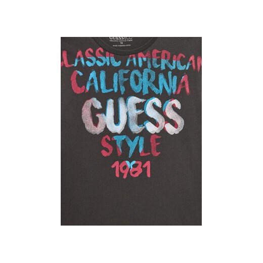 Guess T-Shirt L4YI22 K8HM4 Szary Regular Fit Guess 16Y MODIVO