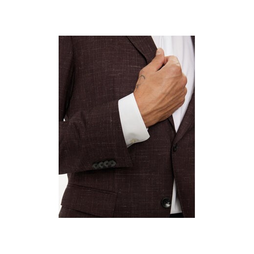 Boss Marynarka H-Hutson-224 50521645 Bordowy Slim Fit 56 MODIVO
