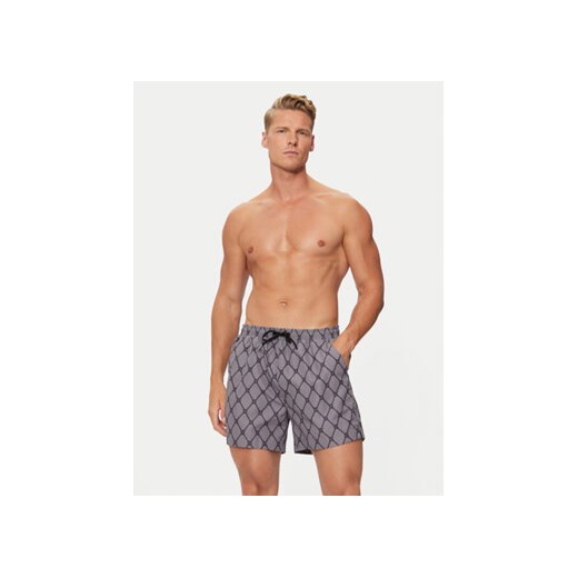Hugo Szorty kąpielowe 50524629 Szary Regular Fit XL MODIVO