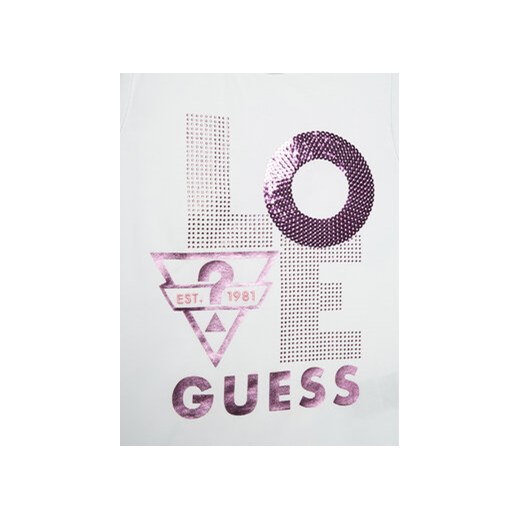 Guess Top J4GI15 K6YW3 Biały Regular Fit Guess 7Y MODIVO