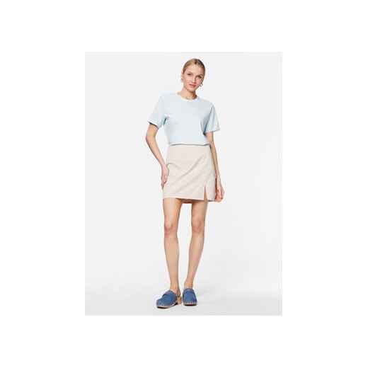 Moss Copenhagen Spódnica mini Cyrilla 17258 Écru Slim Fit Moss Copenhagen L MODIVO