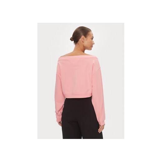 Tommy Jeans Bluza DW0DW17956 Różowy Cropped Fit Tommy Jeans L MODIVO