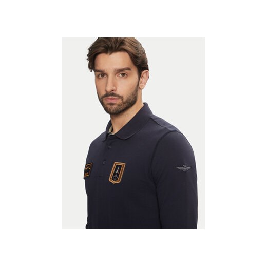 Aeronautica Militare Polo 242PO1835P192 Granatowy Regular Fit Aeronautica Militare M MODIVO