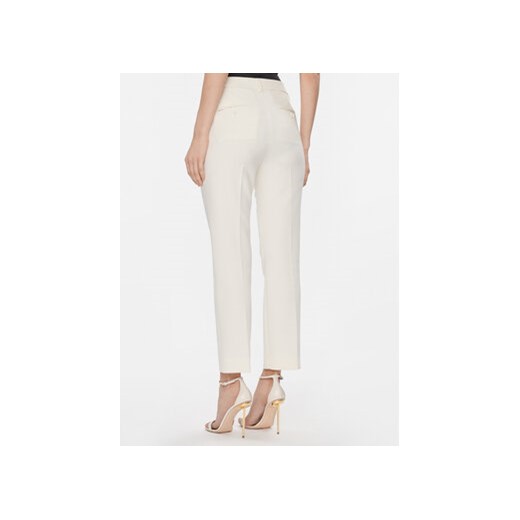 Weekend Max Mara Spodnie materiałowe Rana 2415131021 Écru Slim Fit 44 MODIVO