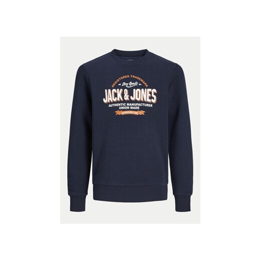 Jack&Jones Junior Bluza Logo 12258840 Granatowy Regular Fit Jack&jones Junior 176 MODIVO