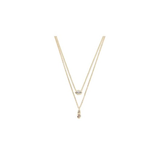 Luv AJ Zestaw 2 naszyjników Stellar Bezel Charm Necklace Set HOL22-N-SBCN-G Luv Aj uniwersalny MODIVO