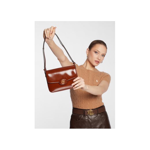 Tory Burch Torebka Robinson Spazzolato 143122 Brązowy Tory Burch uniwersalny MODIVO