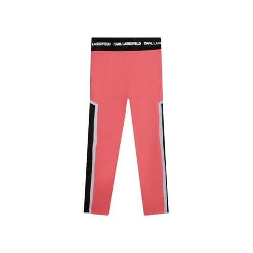 Karl Lagerfeld Kids Legginsy Z14202 D Różowy Regular Fit 16Y MODIVO