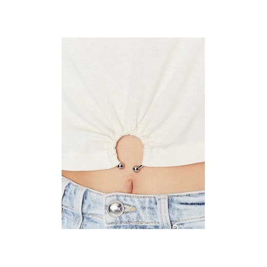 Guess T-Shirt Piercing W3GI23 JA914 Écru Boxy Fit Guess L MODIVO