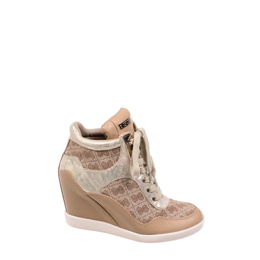 Sneakersy Guess Hilda FL2HDA FAL12-BEIBR be-jeans rozowy abstrakcyjne wzory