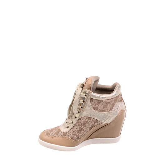 Sneakersy Guess Hilda FL2HDA FAL12-BEIBR be-jeans rozowy Botki na koturnie