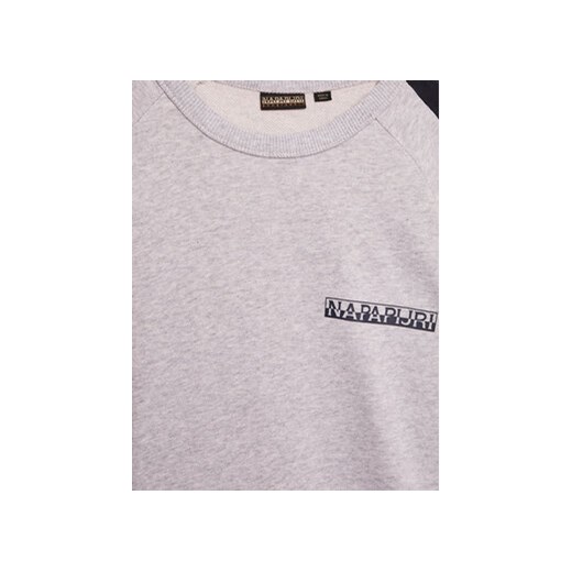 Napapijri Bluza B-Pinta NP0A4GXC M Szary Regular Fit Napapijri 10Y MODIVO