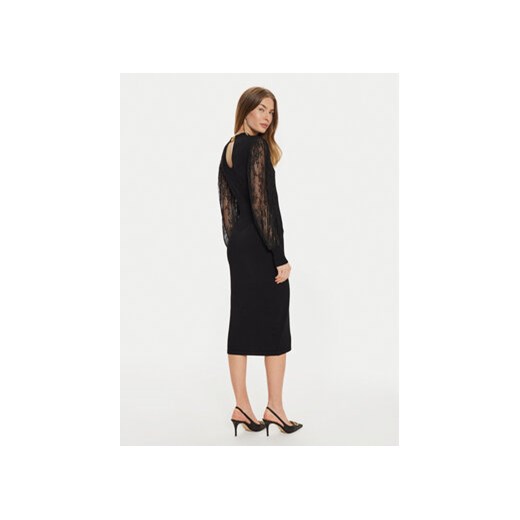 TWINSET Sukienka dzianinowa 242TT3160 Czarny Slim Fit Twinset XS MODIVO