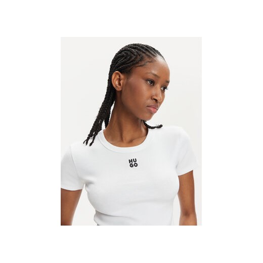 Hugo T-Shirt Delanor 50512000 Biały Slim Fit M MODIVO