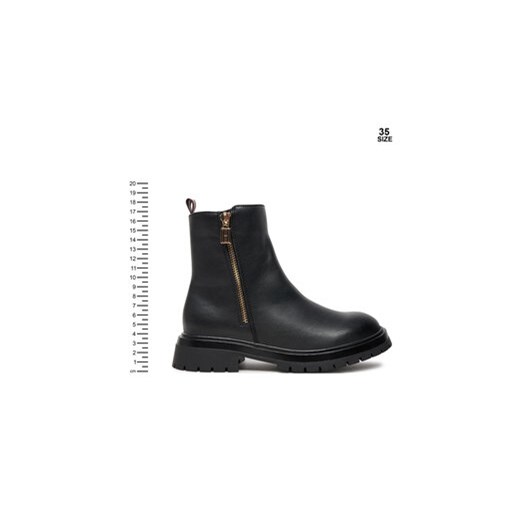 Tommy Hilfiger Botki Chelsea Boot T3A5-33566-1351 S Czarny Tommy Hilfiger 38 MODIVO