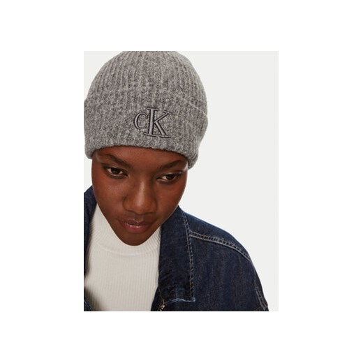 Calvin Klein Czapka Thick Embroidery K60K612321 Szary Calvin Klein uniwersalny MODIVO