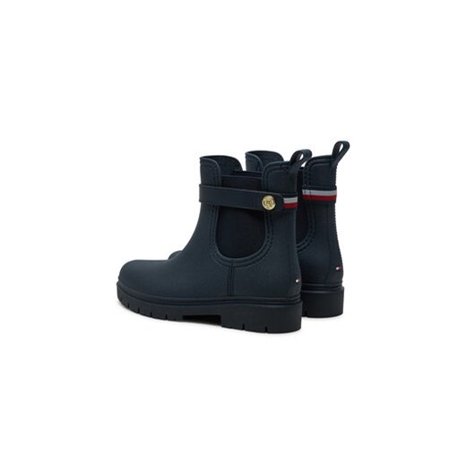 Tommy Hilfiger Kalosze Th Stud Rubberised Rainboot FW0FW08168 Granatowy Tommy Hilfiger 41 MODIVO