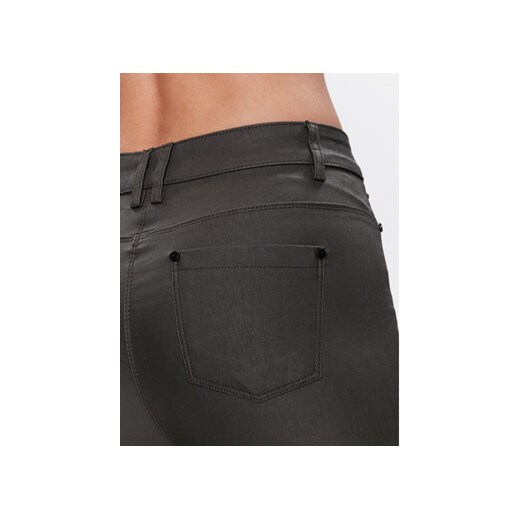 Volcano Spodnie z imitacji skóry R-Verona L07364-S23 Szary Slim Fit Volcano 27_30 MODIVO