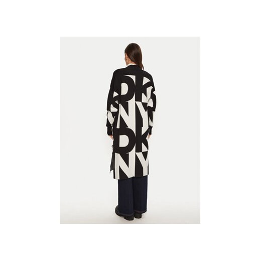 DKNY Kardigan P4MXAQ64 Czarny Relaxed Fit XS_S MODIVO