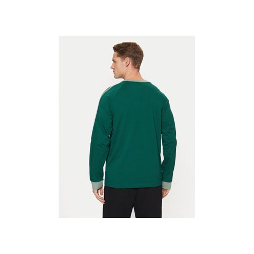 adidas Longsleeve adicolor Classics 3-Stripes JD0540 Zielony Slim Fit M MODIVO
