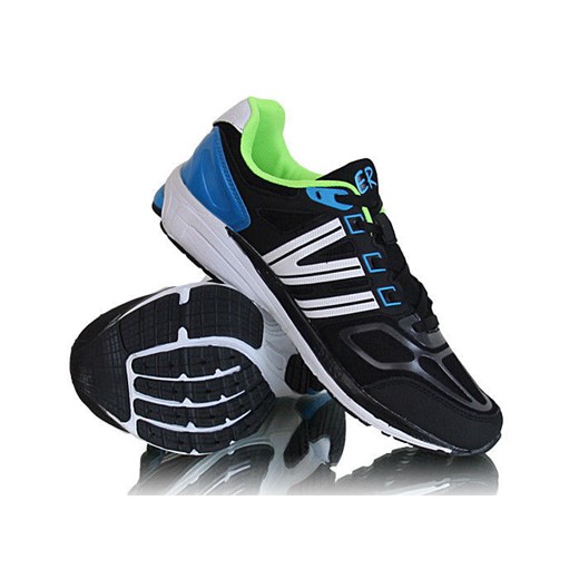 Sportowe półbuty męskie /G6-1 X101 t2347/ Black/blue pantofelek24 czarny skóra