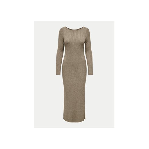 ONLY Sukienka dzianinowa Katia 15324649 Beżowy Slim Fit S MODIVO