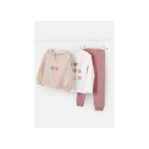 Mayoral Komplet bluza, bluzka i spodnie 4889 Różowy Regular Fit Mayoral 8Y MODIVO