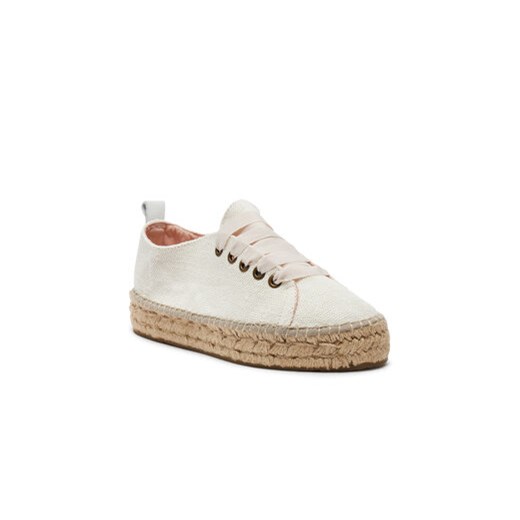 Manebi Espadryle La Havana Lace-Up Espadrilles O 7.0 E0 Biały Manebi 36 MODIVO
