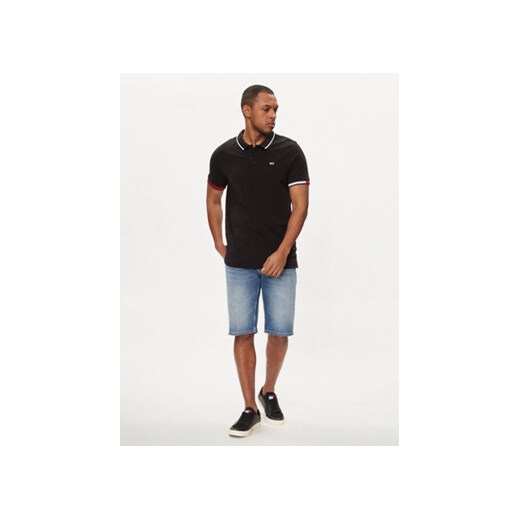 Tommy Jeans Polo Flag DM0DM12963 Czarny Regular Fit Tommy Jeans L MODIVO