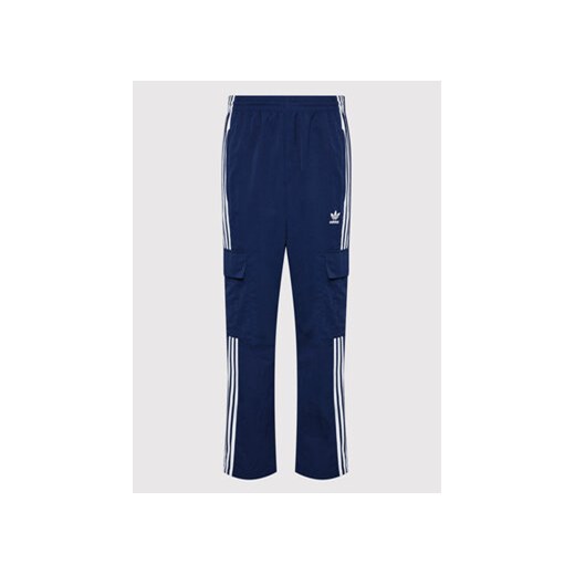 adidas Spodnie dresowe adicolor 3-Stripes Cargo HN6735 Granatowy Relaxed Fit S MODIVO