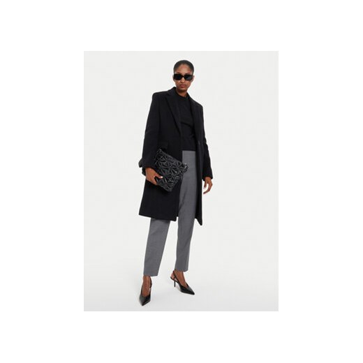 Pinko Płaszcz wełniany Cambogia 103697 A225 Czarny Regular Fit Pinko 48 MODIVO