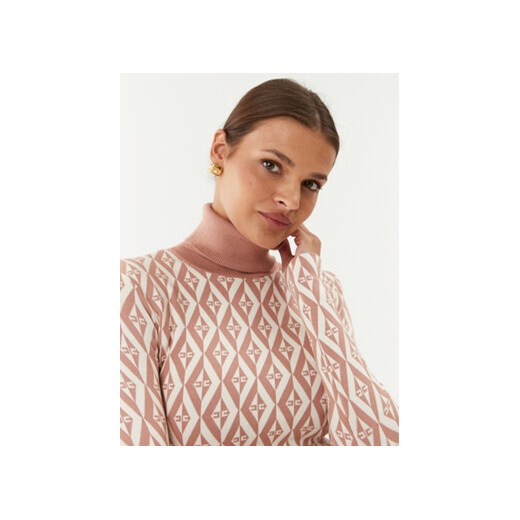 Elisabetta Franchi Sukienka dzianinowa AM-98B-36E2-V340 Kolorowy Slim Fit Elisabetta Franchi 46 MODIVO