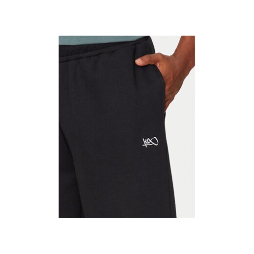 K1X Spodnie dresowe Logo 60030057 Czarny Relaxed Fit XL MODIVO