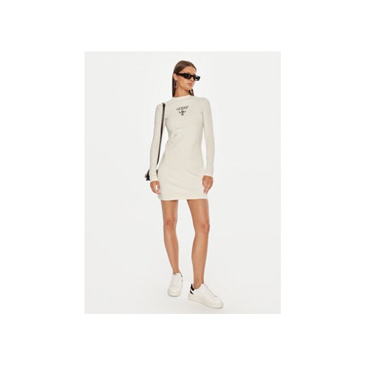 Guess Sukienka codzienna Colette Jersey V4BK04 KCDH1 Biały Regular Fit Guess XL MODIVO