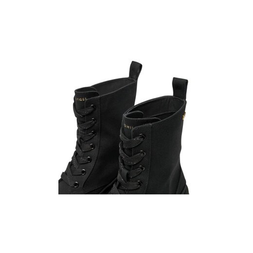 Tommy Hilfiger Botki FW0FW08200 Czarny Tommy Hilfiger 37 MODIVO