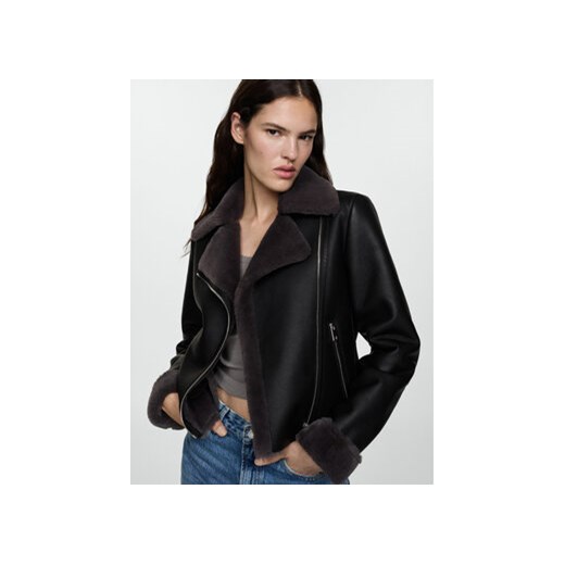 Mango Kurtka z imitacji skóry Cadi 77045649 Czarny Regular Fit Mango XXS MODIVO