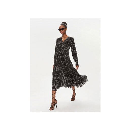 Pinko Sukienka koszulowa Isometria 101838 A0ZK Czarny Regular Fit Pinko 40 MODIVO