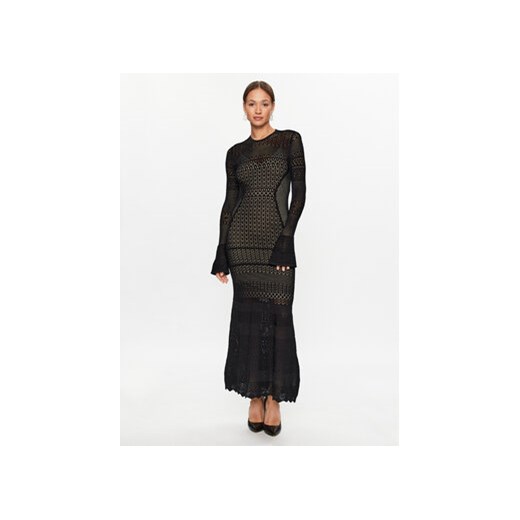 TWINSET Sukienka dzianinowa 232TP3100 Czarny Regular Fit Twinset L MODIVO