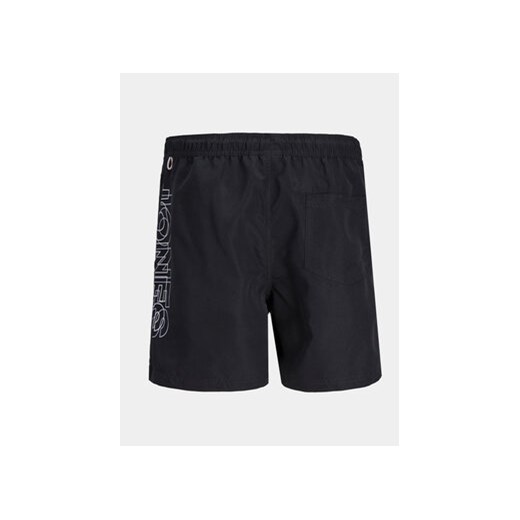 Jack&Jones Junior Szorty kąpielowe Fiji 12253748 Czarny Regular Fit Jack&jones Junior 152 MODIVO