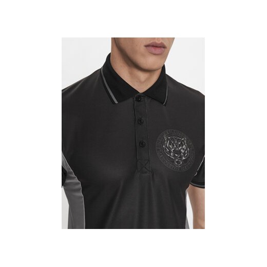 Plein Sport Polo PACC MTK6338 STE003N Czarny Regular Fit Plein Sport L MODIVO
