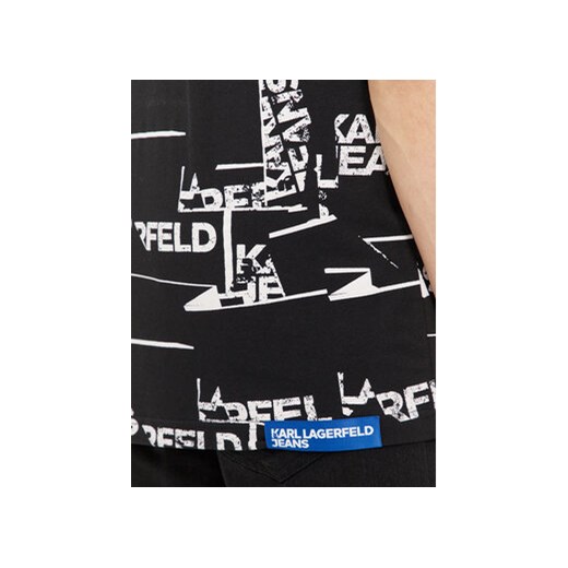 Karl Lagerfeld Jeans T-Shirt 240D1709 Czarny Relaxed Fit M MODIVO