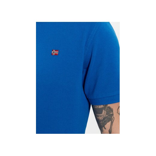 Napapijri Polo Eolanos 3 NP0A4GB3 Niebieski Regular Fit Napapijri XXL MODIVO
