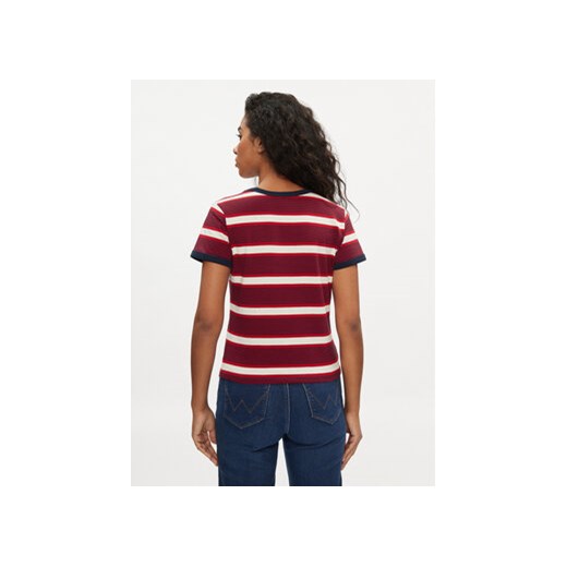 Wrangler T-Shirt Ringer 112350311 Czerwony Slim Fit Wrangler XS MODIVO